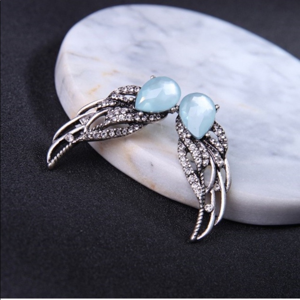 Blue moon and angel wings